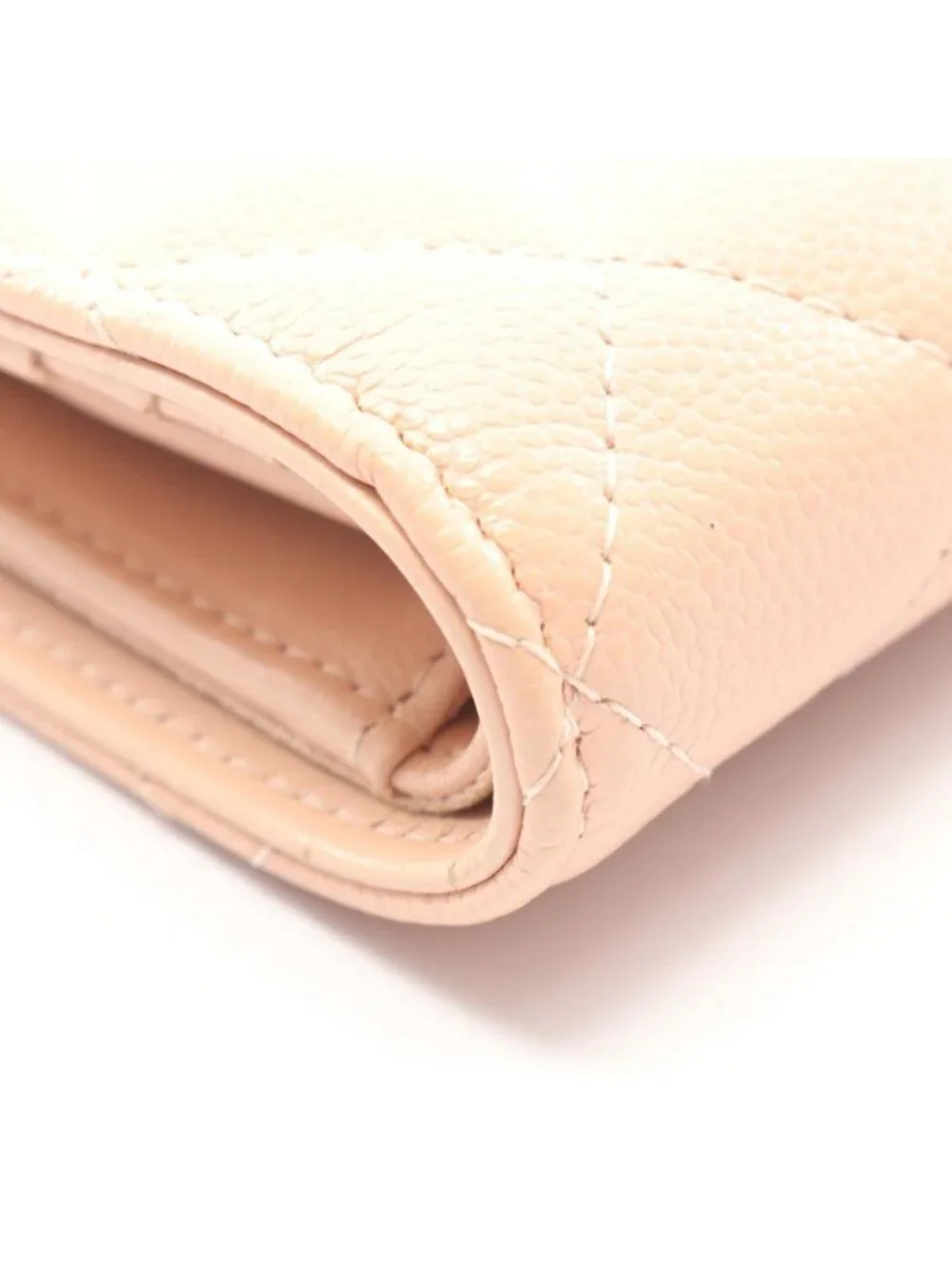 Chanel Bifold Wallet Quilted Classic Small Baby Pink Caviar Leather